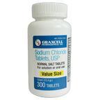 Sodium Chloride Tablets 1 Gm | 300 Count | Normal Salt Tablets | (15.4gr.)
